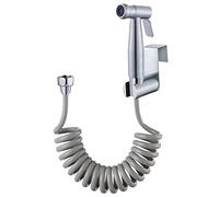 Hand Held Bidet Sprayer - Stainless Steel Sprayer Shattaf Toilet Bidet Shower Head for Bathroom Sink or Toilet - with 59in ABS Flexible Telescopic Shower Hose and Bracket Holder