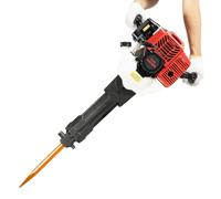 Hand-Held Breaker Hammer 1900W Gas Powered Demolition Tool | 1900W gas engine - 52CC two-stroke - 20-55J impact - 1500Bpm - alloy collet - dual chisels - 70dB