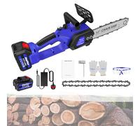 Hand Held Chainsaw 600W Electric Chainsaw for Garden Wood Tree Pruning, Wood Cutter Batter Operated Chainsaws Rechargeable Chain Saws Cordless with Auto Oiler Chain Adjustment