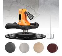 Hand-Held Concrete Plaster Machine Electric Concrete Cement Mortar Trowel Wall Smoothing Polishing Machine, Concrete Mixer with 6 Adjustable Speed