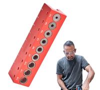 Hand-Held Drill Guide - Metal Precision Drilling Template for Wood | Drilling Guide with Positioning Aid - for Woodworkers, DIY Enthusiasts, Woodworking