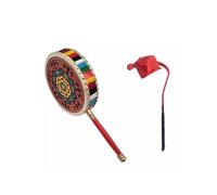 Hand-Held Drum, Including Drumsticks, A Dance Prop for Ethnic Celebrations And Performances,C,28CM