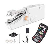 Hand Held Electric MINI Sewing Machine Household Stitch Clothes Sew Needlework Set Portable Manual Handwork Tools Sewn Feels Effortlessly Right