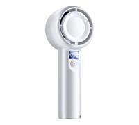 Hand Held Fan | Desk Handheld Cooling Portable Fan - Quiet Air Cooler with Digital Display, Battery Operated 5 Speeds Cool Gadgets for Women Men Beach Outdoor Bedroom Desk