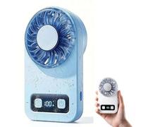 Hand Held Fan,Portable Cooling Fan, Handheld Fans Rechargeable with Ice Compress, TEC Semiconductor Fans & Cooling with 100-Speed Stepless Control for Travel/Outdoor/Home/Office (Blue)