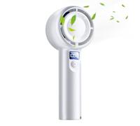 Hand Held Fan Rechargeable - Small Hand Held Personal Fan,Battery Operated Quiet Cool Gadgets, Air Cooler for Travel Accessories Hiking Outdoor Bedroom