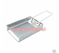 Hand held FOLDING CAMPING GRILL TOASTER use with gas stove flat