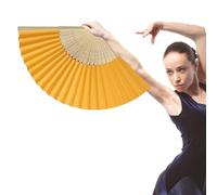 Hand Held Folding Fan - Vintage 8 Inch Handheld Silk Folding Fans With Sturdy Frame, Elegant Retro Style Fan For Women And Girls, Decorative Accessory For Dancing, Cosplay And Costumes | Charming Wedd
