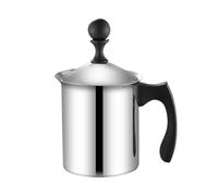 Hand Held Frother -17x9x9.5cm Manual Milk Frothers, Safe Milks Foam Maker With Long-Lasting Design | Milk Frother Pitcher For Cappuccino Latte Coffee Foam, Beating Eggs Stirring Sauces, 400ml/800ml Op