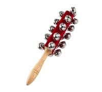 Hand Held Jingle Bell - 10.5 Inch Sleigh Percussion Rattle with 21 Stainless Steel Bells Musical Instrument | Hand Bell | for Music Learning Stage Performance