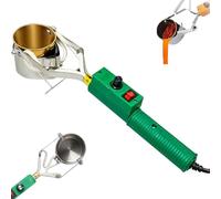 Hand-held Lead Melting Pot, 420W Electric Solder Tin Pewter Melting Pot, 1100g Capacity Solder Furnace with Handle, Temperature Range 150-450℃, Melting Metal Crucibles for Fishing Weight Molds