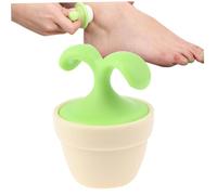 Hand Held Massager Tools Massage Roller Mini Handheld Body Massager Cute Potted Plant Shaped Massage Bead Ball for Neck Pain Relief Foot Relaxation Face Lift Beauty Tool