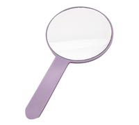 Hand Held Mirror Portable Round Single-Sided Makeup Tattoo Mirror with Handle Purple, Hand Held Mirror