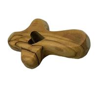 Hand Held Olive Wood Clinging Crucifix Prayer Comfort Retention Wooden Hand Held Palm Cross Gift Praying for Hands