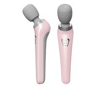 Hand Held Personal Deep Tissue Vibrating Massager for Full Body, Adjustable Speed, Quiet Wireless Electric Deep Tissue 3D Massage for Shoulder, Leg, Body Muscle Pain Relief, Home, Office, Car (Pink)