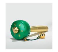 Hand Held Prayer Wheel Brass Tibetan Prayer Wheel, Copper Handmade Om Mani Tibetan Buddhist Prayer Wheel(Green)