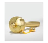 Hand Held Prayer Wheel Brass Tibetan Prayer Wheel, Copper Handmade Om Mani Tibetan Buddhist Prayer Wheel(Gold)