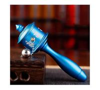 Hand Held Prayer Wheel Brass Tibetan Prayer Wheel, Exquisite Tibetan Prayer Wheel, Buddhist Devotee Friendsfor Peace Decoration(Blue)