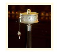 Hand Held Prayer Wheel Brass Tibetan Prayer Wheel, Hand Held Tibetan Buddhist Copper Handmade Prayer Wheel withMantra Scroll