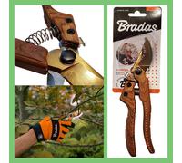 Hand Held Pruning Shears, Garden Secateurs, Plant Cutter Tool, Wood Style