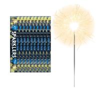 Hand-Held Sparklers 25cm - 10 Pack of 6 - Ideal for Bonfire Night, Halloween, Christmas, and New Year Celebrations - Total of 60 Sparklers