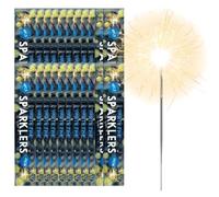 Hand-Held Sparklers 25cm - 25 Pack of 6 - Ideal for Bonfire Night, Halloween, Christmas, and New Year Celebrations - Total of 150 Sparklers