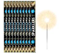 Hand-Held Sparklers 40cm - 10 Packs of 6 - Ideal for Bonfire Night, Halloween, Christmas, and New Year Celebrations - Total of 60 Sparklers