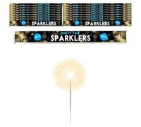 Hand-Held Sparklers 40cm - 15 Packs of 6 - Ideal for Bonfire Night, Halloween, Christmas, and New Year Celebrations - Total of 90 Sparklers