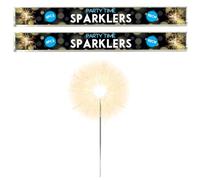 Hand-Held Sparklers 40cm - 2 Packs of 6 - Ideal for Bonfire Night, Halloween, Christmas, and New Year Celebrations - Total of 12 Sparklers