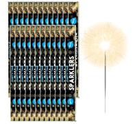 Hand-Held Sparklers 40cm - 25 Packs of 6 - Ideal for Bonfire Night, Halloween, Christmas, and New Year Celebrations - Total of 150 Sparklers