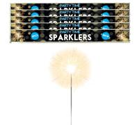 Hand-Held Sparklers 40cm - 5 Packs of 6 - Ideal for Bonfire Night, Halloween, Christmas, and New Year Celebrations - Total of 30 Sparklers