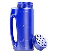 Hand Held Spreader, 2L Salt to Deice or Any Size Granule Complete with Scoop and Easy Pour for Lawn Garden, Handheld Spreader Salt Gritter with Adjustable Size for Plants