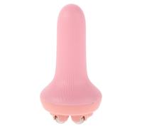 Hand-held Steel Ball Massage Roller for Legs and Back Pink