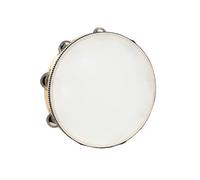 Hand Held Tambourine Drum, 8 inch Hand Held Drum, Bell Birch Metal Jingles, Percussion Gift Musical Educational Drum Instrument, KTV Party (10 Inch)