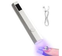 Hand Held UV Light for Nails Rechargeable Dryer, LED Display, 2 Timers