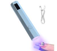 Hand Held UV Light for Nails | Small Gel Polish UV Lamp Light - LED Display, Portable Rechargeable Dryer with 2 Timers for Women Girls Fast Nail Extension