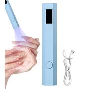 Hand Held UV Light for Nails,Small Handheld Gel Polish UV Light - Portable Nail Dryer with 2 Timers, LED Display for Rhinestone Glue Decoration, Home & Travel Use