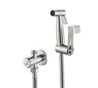 Hand HeldSprayer for Stainless Steel Wire Drawing ProcessAttachment with Precision Pressure Control Jet Spray-Ergonomic HandheldFor Toilet-Toilet Wat