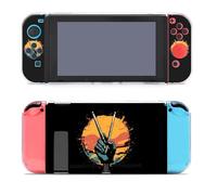 Hand Holding Drum Sticks Slim Protective Cover for Switch Hard PC Handle Protector with Foldable Stand