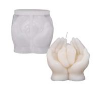 Hand Holding Feet Candle Mold - Flexible Silicone Nonstick Form for Wax Crafting, Durable Reusable Casting Tool for Artistic Designs | Resin Plaster Epoxy Nursery Ornament DIY Decoration Party Favor C