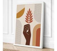Hand Holding Growth Canvas Wall Art Print 18x12 Inch | Ready to Hang, Gallery Wrapped, Fade-Resistant Inks, Securely Packaged, UK Made