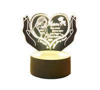 Hand Holding Love Pattern 3D Night Light,Atmosphere Lamp for Thanksgiving,'S Day Romantic LED Bedside Gift Decor