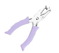 Hand Hole Punch - Metal Rubber 13.5 x 2 cm 100g | Scrapbook Paper Punch with Soft Grip 6mm Single Holes Precision Craft School Supplies Ergonomic Design | DIY, Office