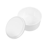 Hand Ice Crusher Shaved Ice Mold with Cover ABS Portable White Container | Smooth Burr-free Surface, Space-saving Stackable Design, Convenient Freezer Carry, Suitable for Cold Drinks and Home