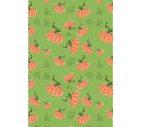 Hand-Illustrated Green Pumpkin Notebook - 180 Lined Pages for Journaling, Writing, and Note-Taking