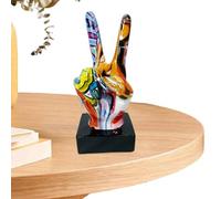 Hand Image, Hand Image - Gesture Finger Resin Figurines - Abstract Art Sculpture Acting Signal Table Centerpiece, Thumbs Peace Figurines for Home Business