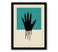 Hand in Dissolution Modern Framed Wall Art Print A2 (59.4×42cm) Black, Wall Decor for Living Room, Bedroom, Office & Home, Ready to Hang, Art Gift