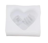Hand in Hand Silicone Mold Heart Shaped Fondant Mould Baking Tool for Cake Decorating Chocolate Candy Making with Family Friends Professional Pastry Chef Home Baker Food Grade