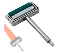 Hand Ink Proofer, Manual Ink Printed Film Applicator with Anilox Roll & Rubber Roller, 70mm Width, Stainless Steel Handle Color Wheel Proofing Instrument for Carton Flexo Printing(180Lines)