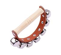 Hand Jingle Bells Handbell Tambourine Shaker Bells School Desk Ring Bell Percussion Instrument Hand Sleigh (M)